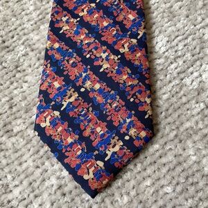 Jim Thompson Vintage Silk Tie Wavy Dots Print Thai Silk Retro‎ Classic Quality